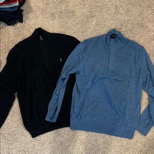 Ralph Lauren Black Polo Sweater and merino wool BR sweater